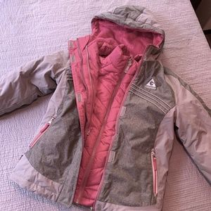 Winter coat ski jacket 2 layer size 7/8